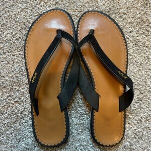 Ralph Lauren Black and Tan Sandals